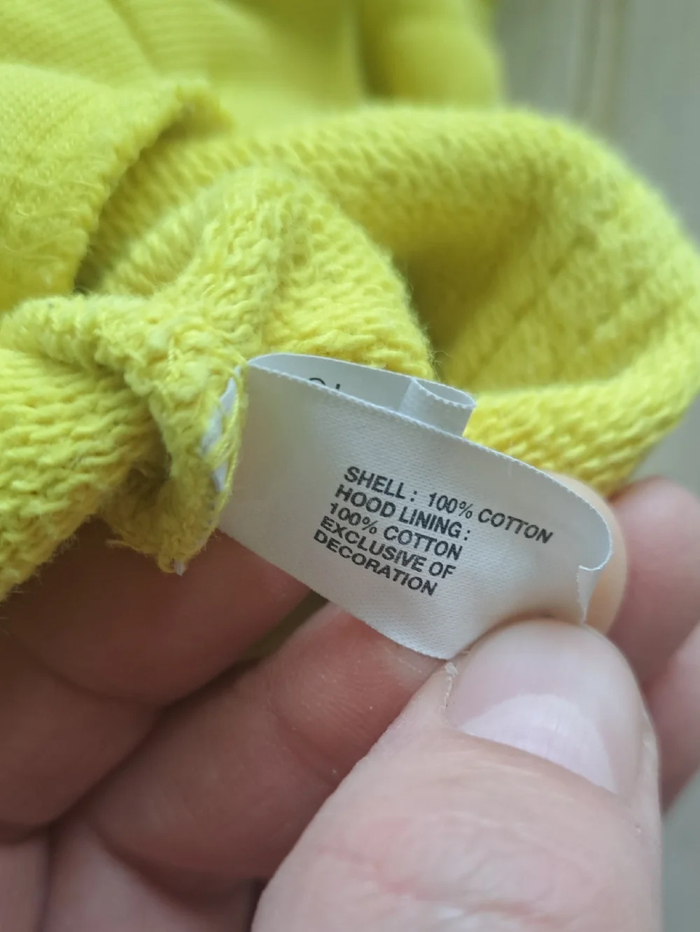 Baby GAP Logo Zip Hoodie Yellow 3-6 Months 100% Cotton Causal Comfy